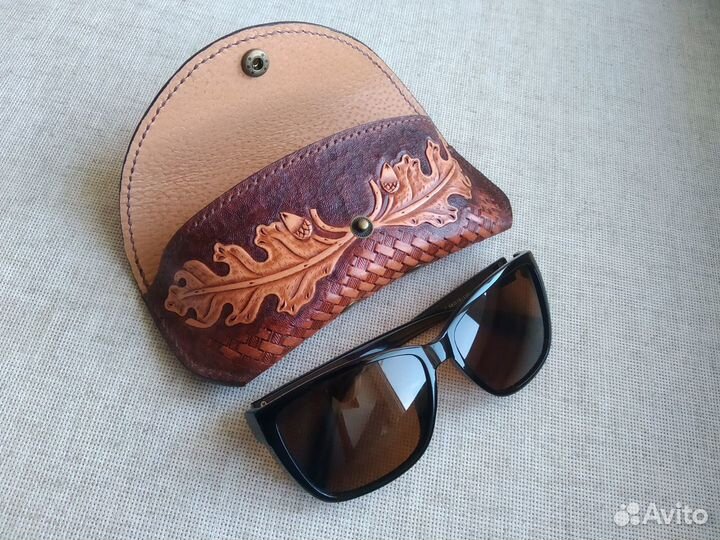 Футляр для очков мужской ручной работы очешник