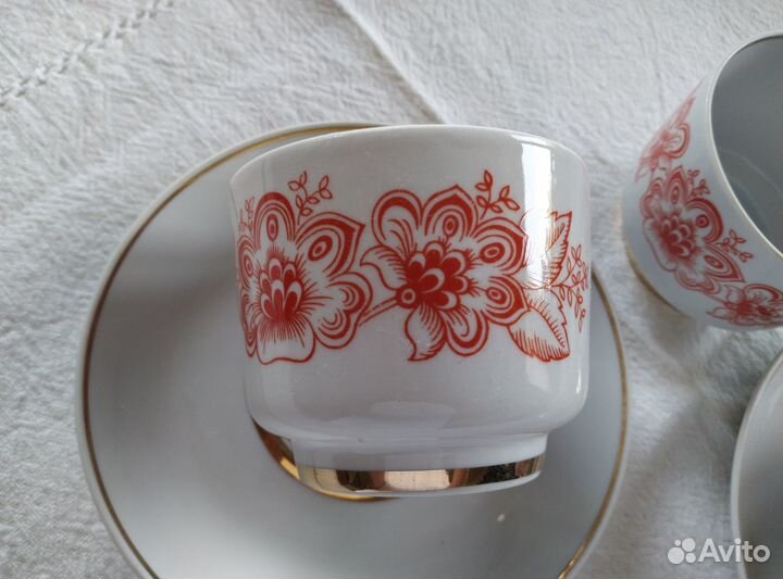Винтажные чайные пары и кружки