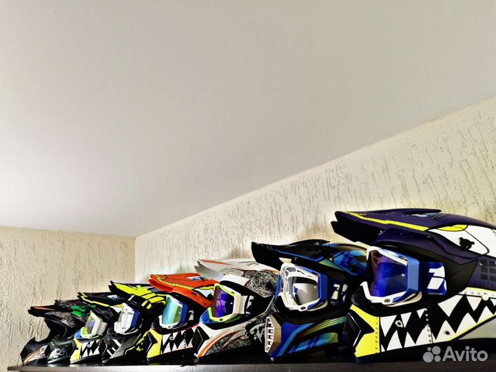 Мотошлем кроссовый новый