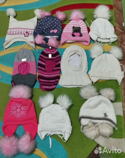 Шапки,шарфы,варежки,кепки,панамы на девоч 2,3,4лет