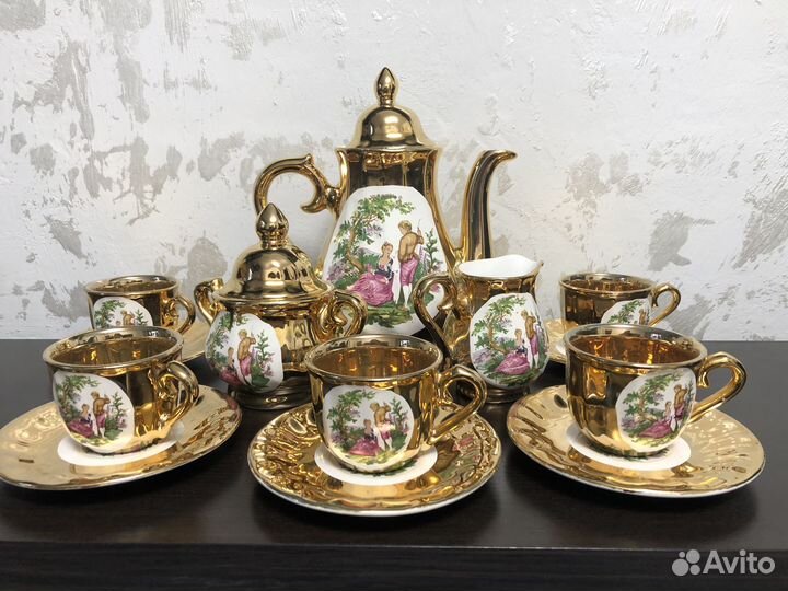 Сервиз кофейный Дама и Кавалер, Бавария 5 персон