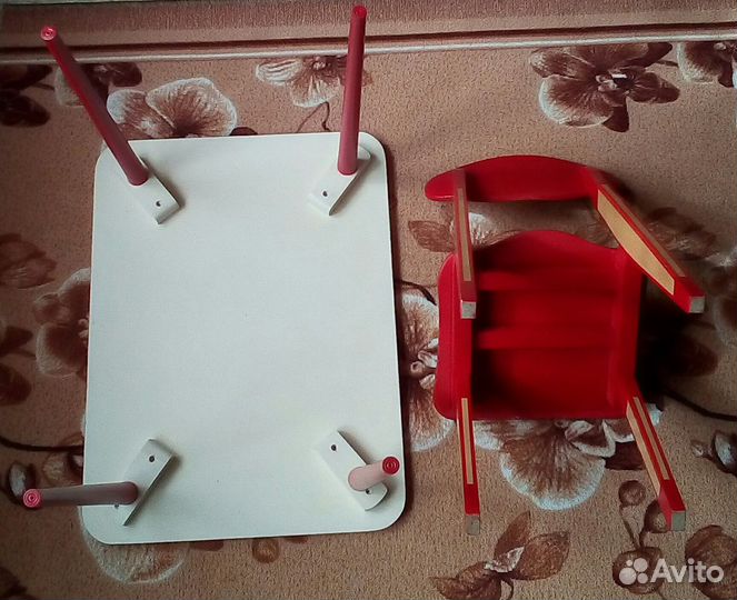 Стол и стул Хохлома (дерево)