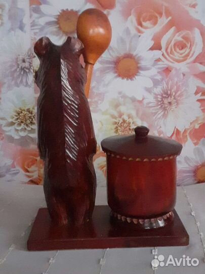 Резьба по дереву (медведь)