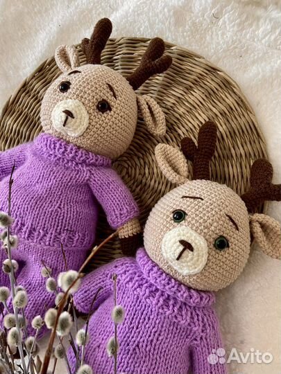 Олененок амигуруми