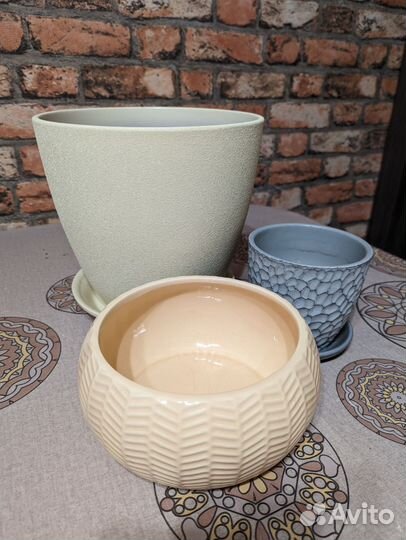 Керамические горшки для цветов
