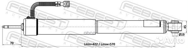 Амортизатор Toyota LC Prado 120 02, Lexus GX470