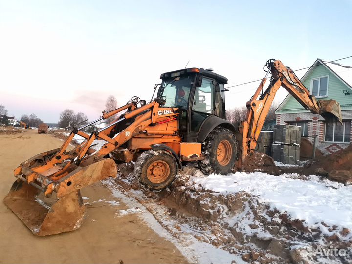 Услуги экскаватора погрузчика