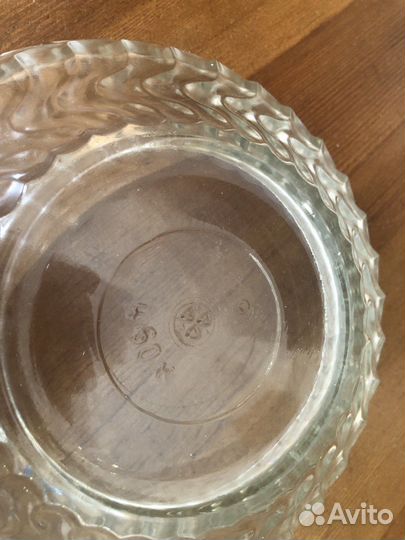 Стеклянные вазы, салатники, конфетница суз СССР