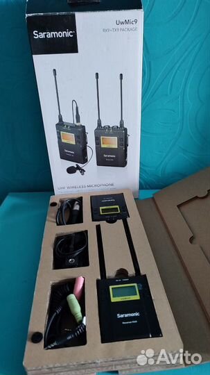 Микрофон петличный + радиоприёмник Saramonic