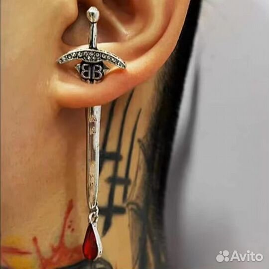 Alexander mcqueen серёжки