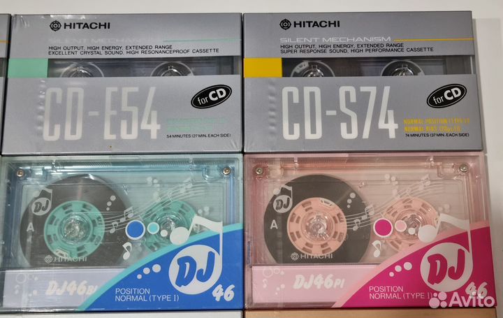 Аудиокассеты Hitachi 46/50/54/60/74 в коллекцию