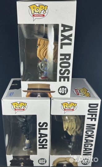 Funko pop Rocks Guns n Roses (exc) (лот 3 фигурки)