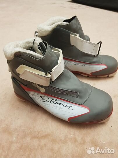 Лыжи Atomic, ботинки Salomon, палки Fischer