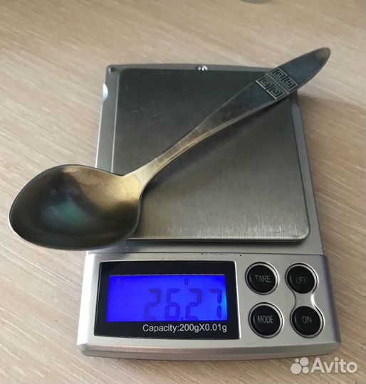 Ложка чайная серебро- 26,27 г