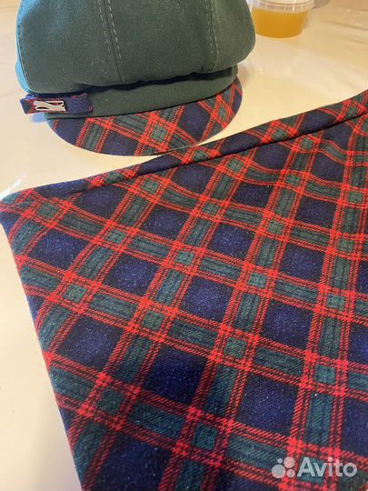 Кепка с шарфом