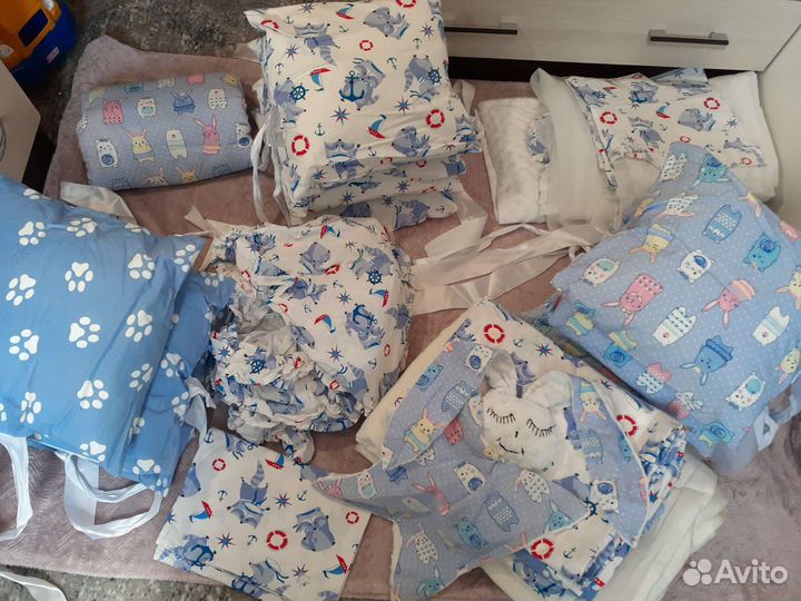 Бортики в кроватку для мальчика