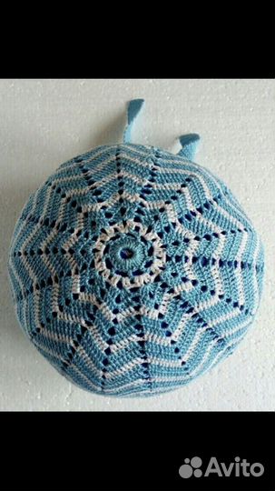 Детская кепка-бандана « Фонтан»вязаная крючком