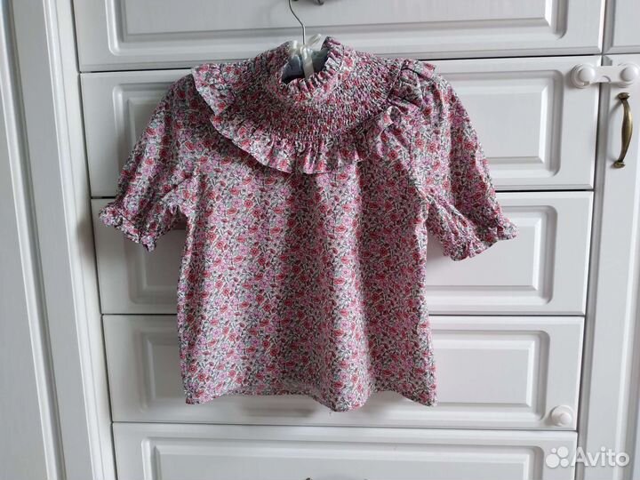 Рубашка / блузка / топ zara 42 s ретро винтаж