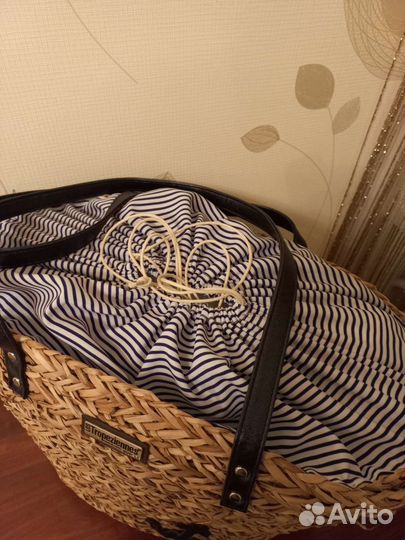 Сумка пляжная плетеная, новая