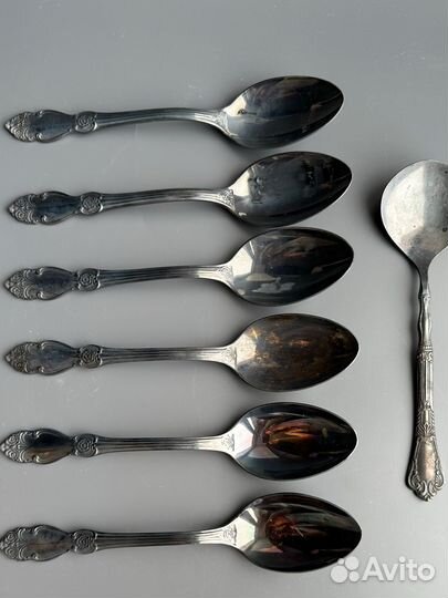 Столовые ложки мельхиор 6 шт