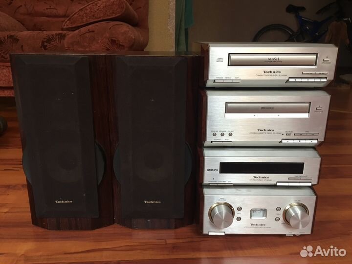 Аудиосистема Technics (колонки, тюнер, усилитель