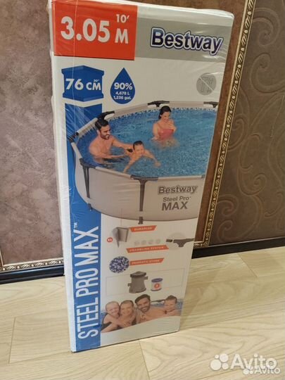 Каркасный бассейн bestway 305x76 насос в комплекте