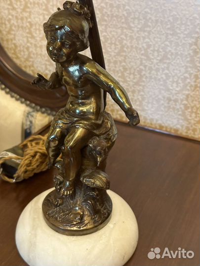 Лампа настольная старинная