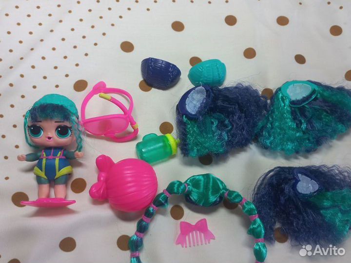 Кукла лол с волосами