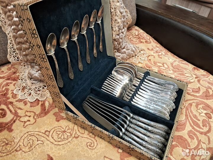 Столовые приборы СССР(мельхиор) 6 персон