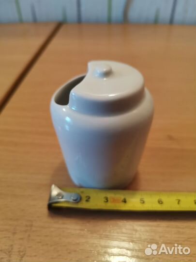 Горчичница фарфор СССР