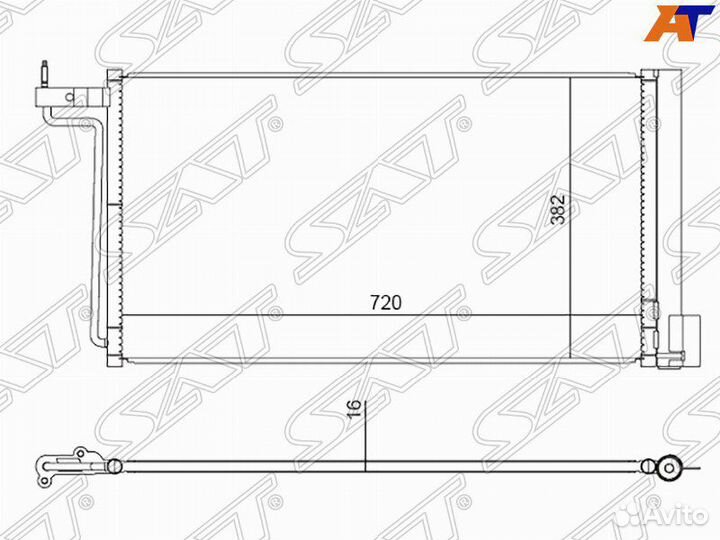 Радиатор кондиционера форд фокус 3 №65