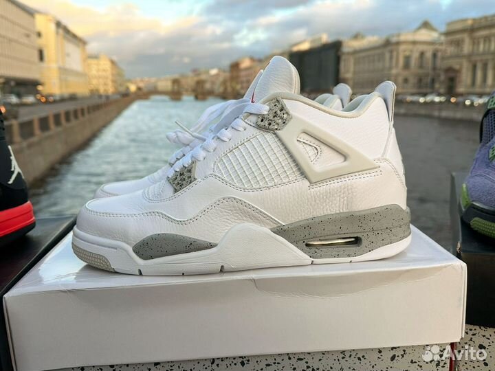 Nike air jordan 4 retro white oreo оригинал