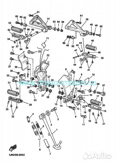Гайка, Yamaha 956040620000