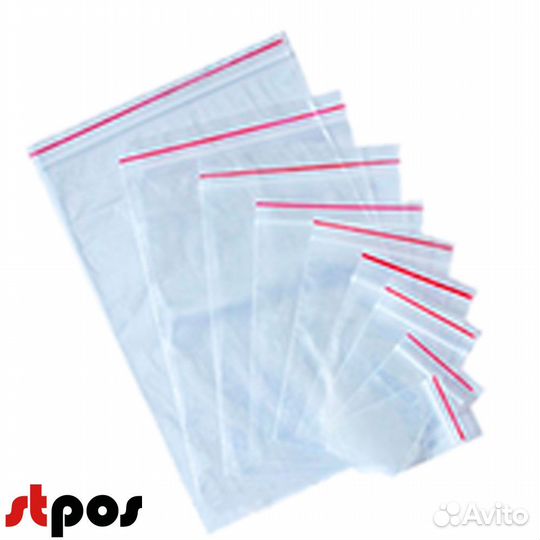 Пакеты zip lock 250х300 мм, 35 мкм, 50 шт./упак