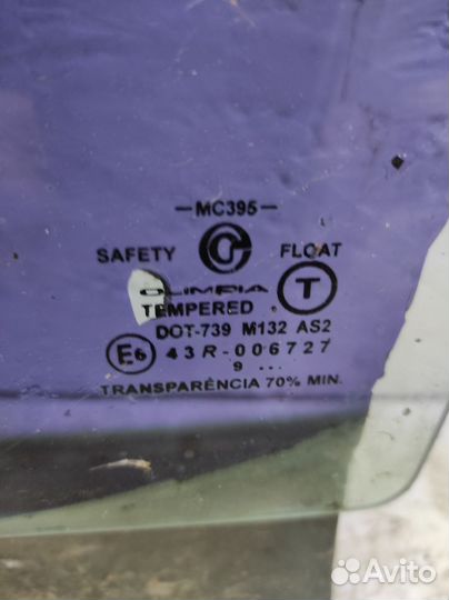 Стекло заднее левое Chevrolet lacetti хэтчбек