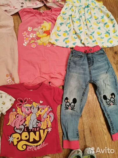 Вещи пакетом для девочки 86 92
