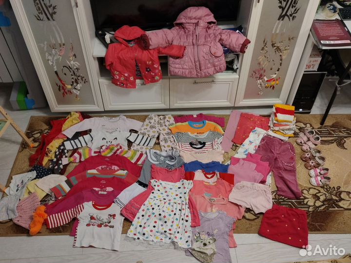 Вещи пакетом на девочку 80-86