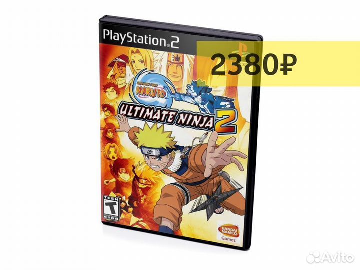 Naruto Ultimate Ninja 2, б/у, английский (PS2)