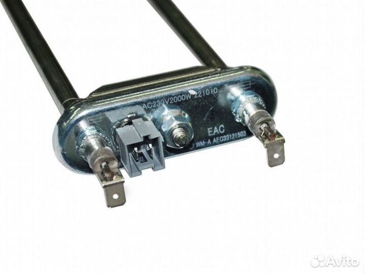 Тэн стиральной машины LG 2000W, 305мм, с датчиком