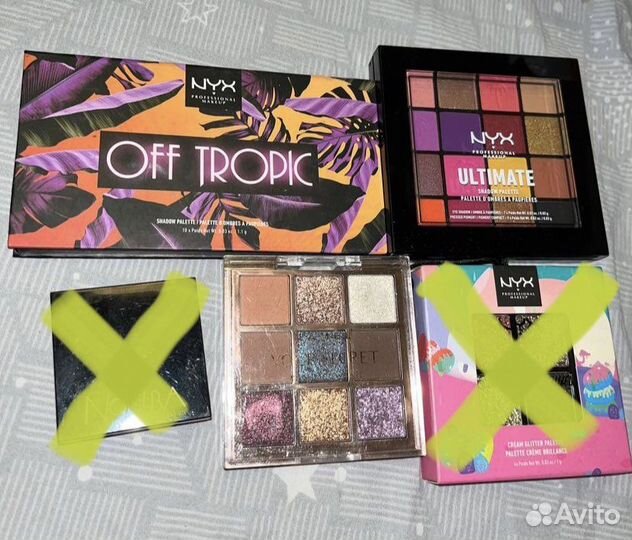 Косметика nyx lamel nouba пудра блеск тени палетка