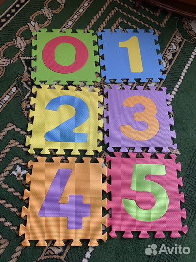 Напольные игровые пазлы Цифры и Золушка