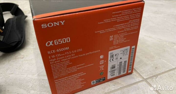 Зеркальный фотоаппарат sony a6500