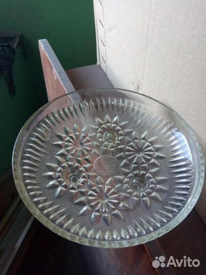 Ваза для фруктов стекло СССР