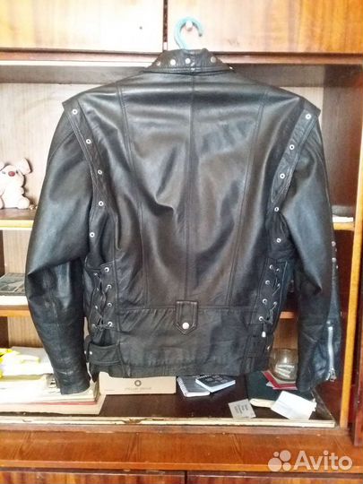 Кожаная куртка косуха мужская