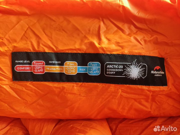 Спальный мешок пуховый Naturehike Arctic -23