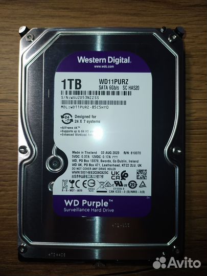 Жесткий диск 1TB Western Digital