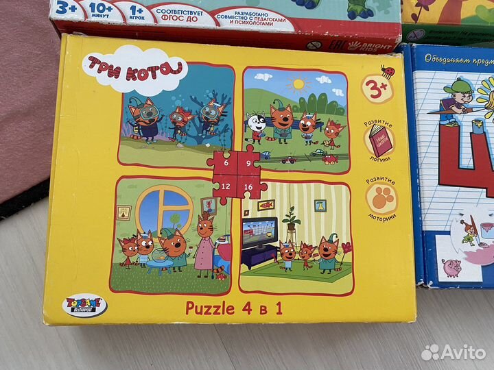 Развивающие игры и пазлы для детей от 2х до 5 лет
