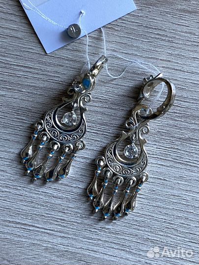 Серьги серебро