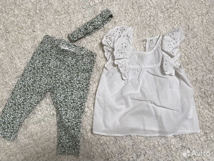 Вещи летние пакетом H&M на девочку 68-74