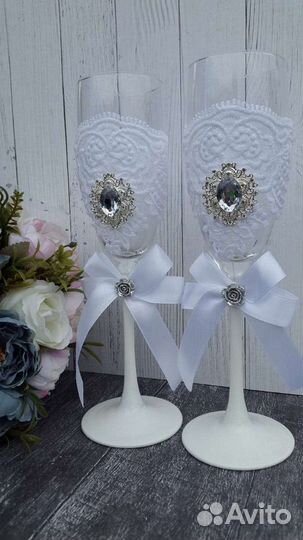 Свадебные бокалы, Семейный очаг, свадебные свечи